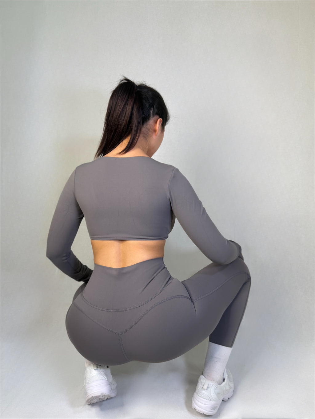 Long-Sleeve Crop Top