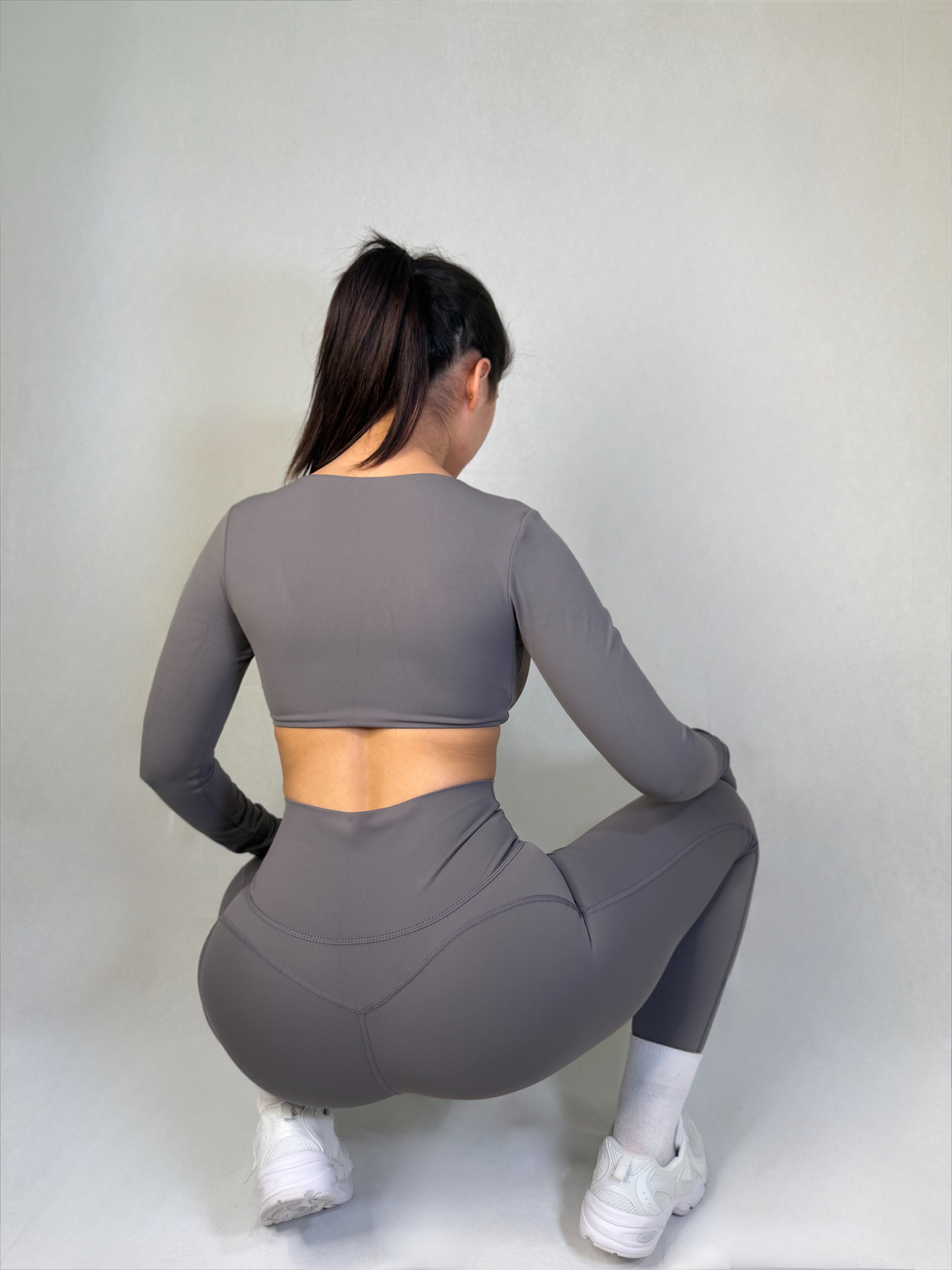 Long-Sleeve Crop Top