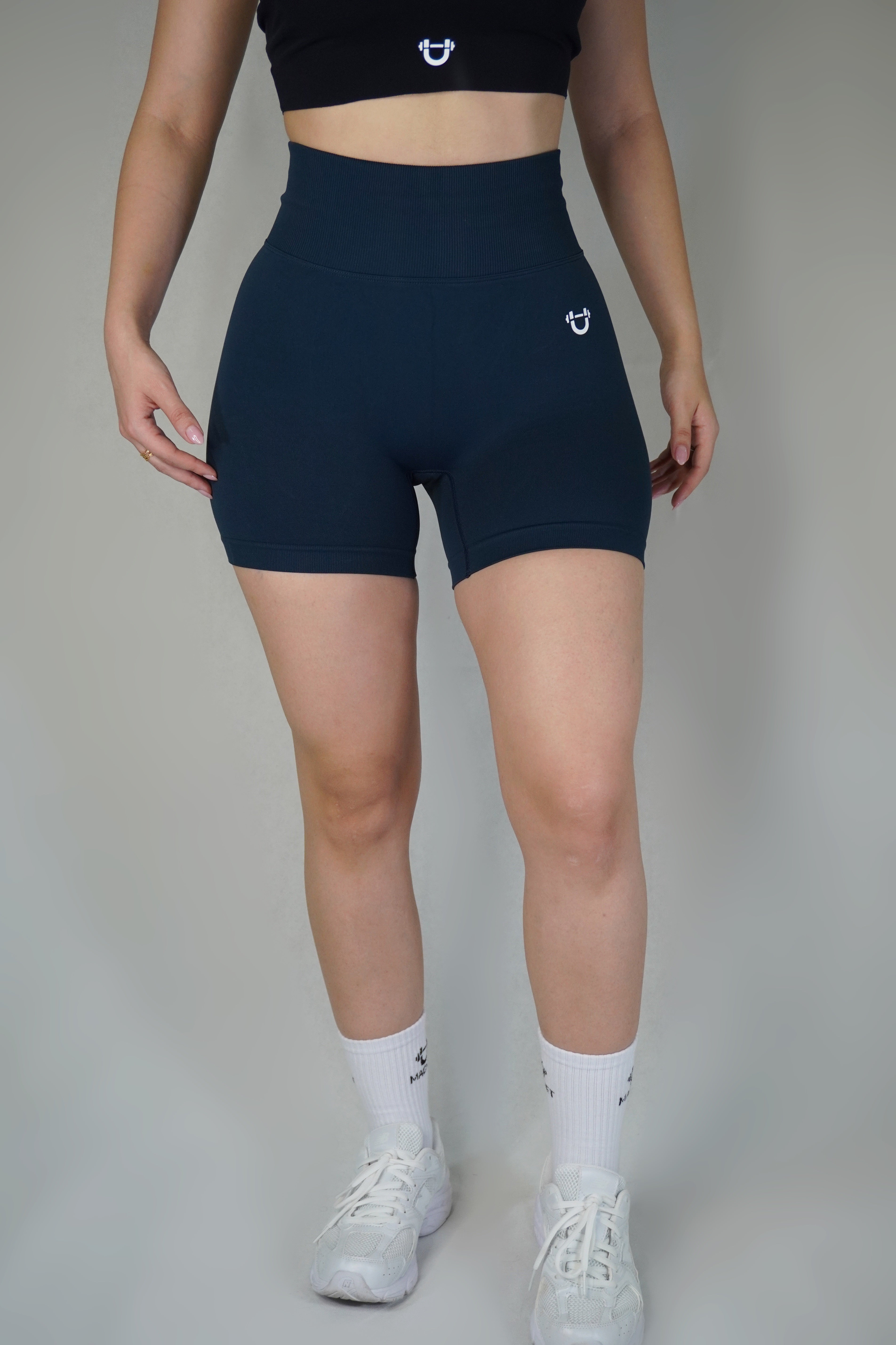 High-Waist Sculpting Athletic Shorts