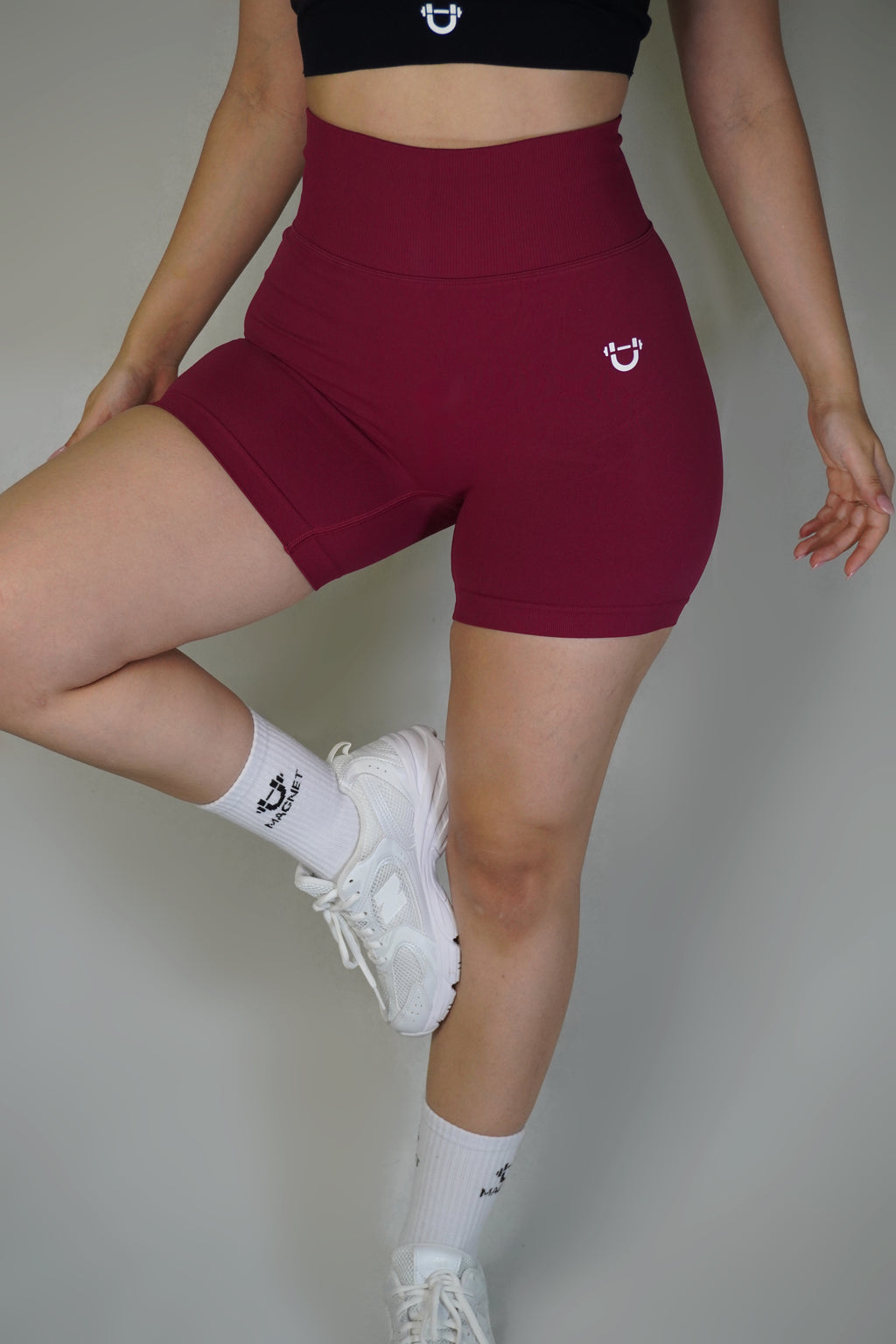 High-Waist Sculpting Athletic Shorts