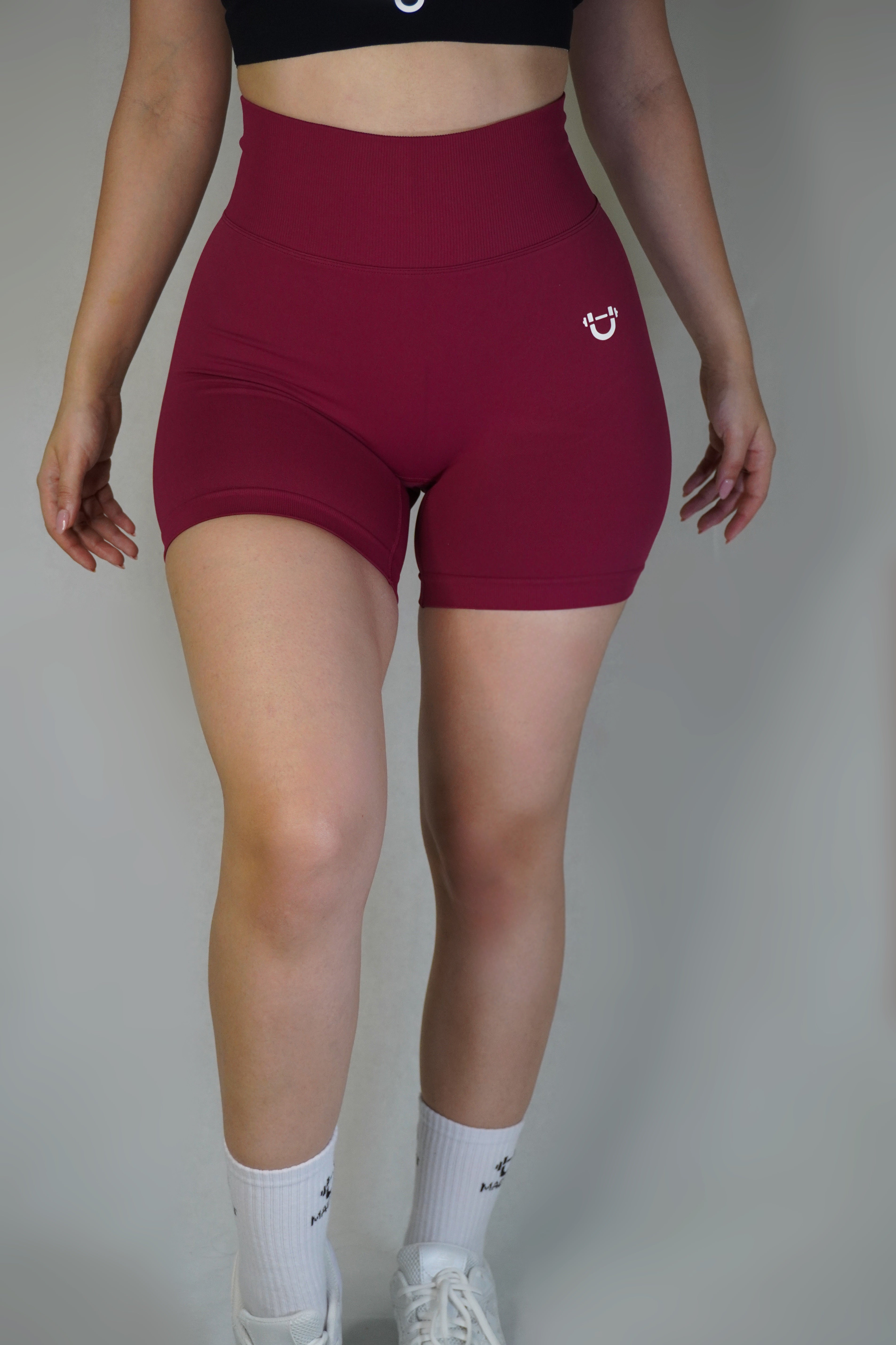High-Waist Sculpting Athletic Shorts